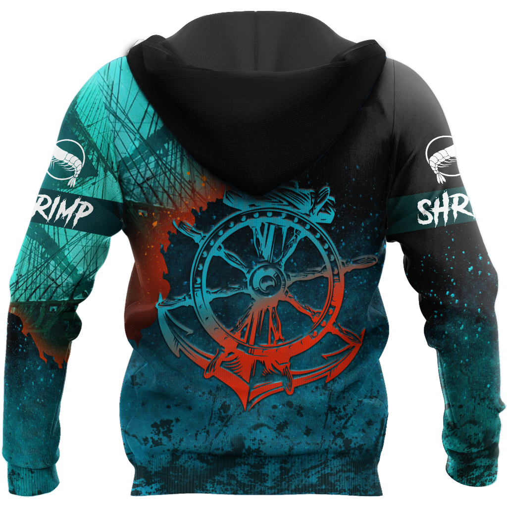 Shrimp on the helm 3D all over printing shirts for men and women TR110101 - Amaze Style™-Apparel