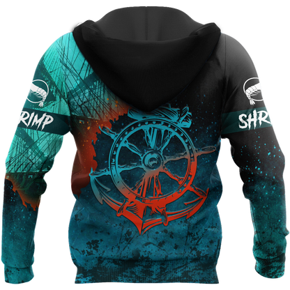 Shrimp on the helm 3D all over printing shirts for men and women TR110101 - Amaze Style™-Apparel
