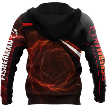 Best spinning reels for bass fishing 3D all over printing shirts for fisherman fire color TR030102 - Amaze Style™-Apparel