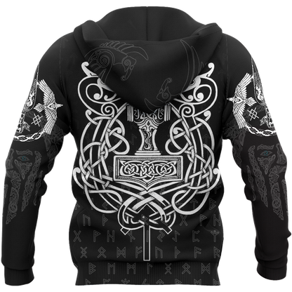 3D All Over Printed Raven And Odin version 1.0 - Amaze Style™-Apparel