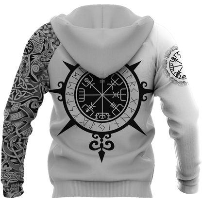 3D All Over Printed Viking Tattoo Hoodie - Amaze Style™-Apparel