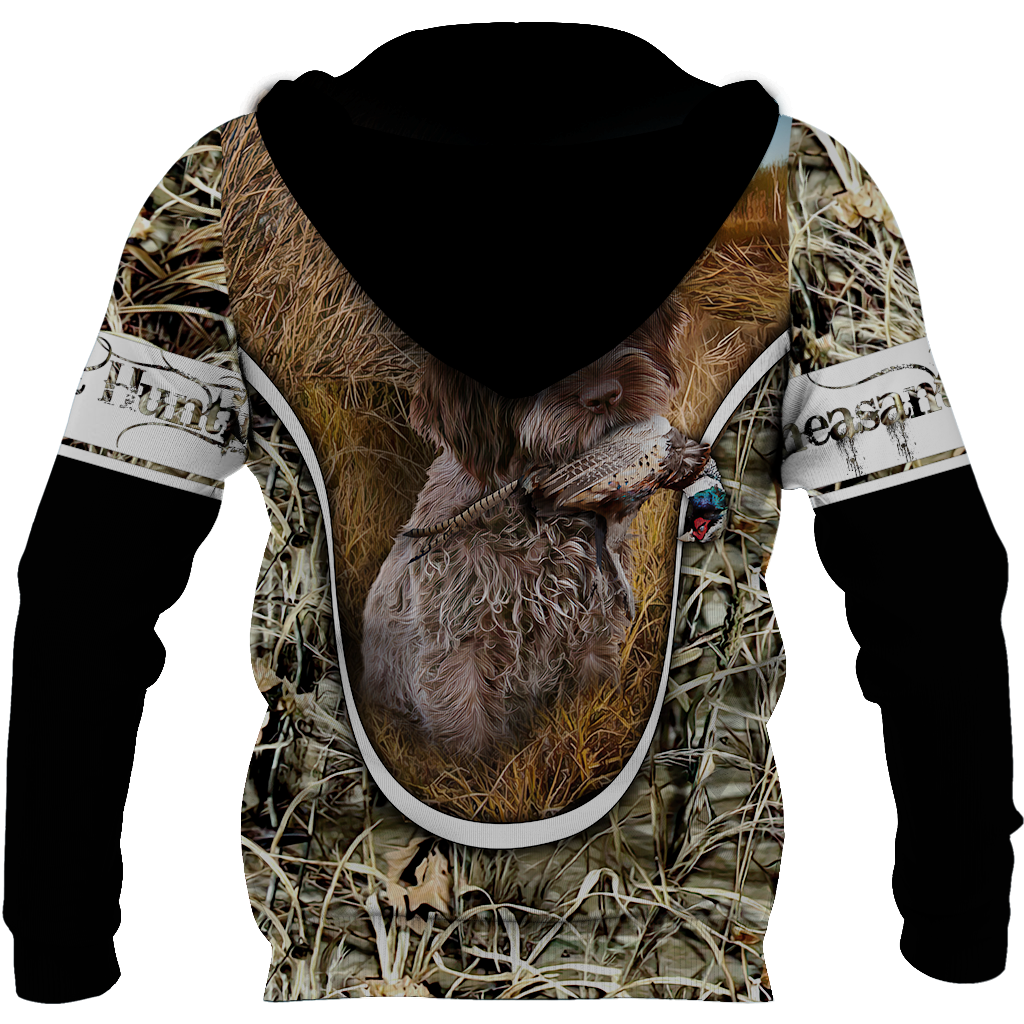 Pheasant Hunting Wirehaired Pointing Griffon 3D All Over Printed Shirts For Men And Women JJ150105 - Amaze Style™-Apparel