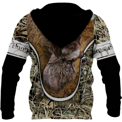 Pheasant Hunting Wirehaired Pointing Griffon 3D All Over Printed Shirts For Men And Women JJ150105 - Amaze Style™-Apparel