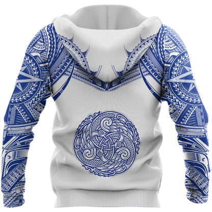Kekoa Pullover Hoodie Blue DC025-AZ091005 - Amaze Style™-Apparel