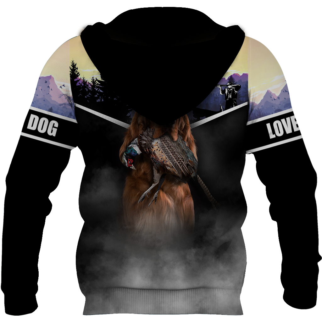Pheasant Setter Hunting 3D All Over Printed Shirts For Men And Women JJ080203 - Amaze Style™-Apparel