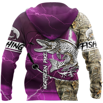 HC Northern Pike Fishing Shirts for Men and Women - Pink TR201101 - Amaze Style™-Apparel