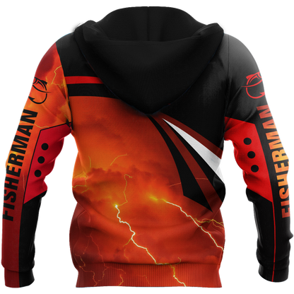 Best spinning reels for bass fishing 3D all over printing shirts for fisherman red color TR030101 - Amaze Style™-Apparel