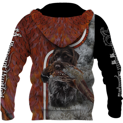 Pheasant Hunting Wirehaired Pointing Griffon 3D All Over Printed Shirts For Men And Women JJ170103 - Amaze Style™-Apparel