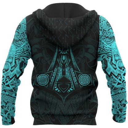 Vikings - The Raven Blue of Odin Tattoo - Amaze Style™-Apparel