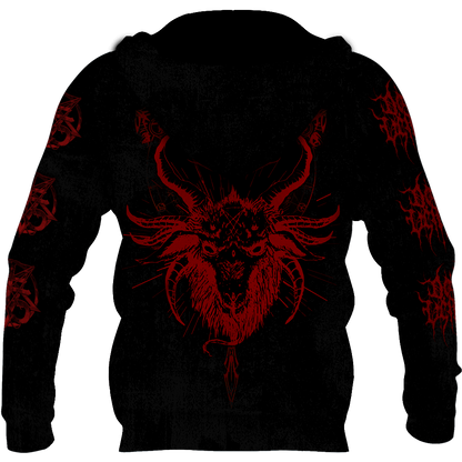 Satanic Devil  All Over Printed Hoodie JJ290201 - Amaze Style™-Apparel