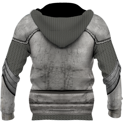 Knight Templar 3D All Over Printed Hoodie Chainmail JJ050301-Apparel-MP-Hoodie-S-Vibe Cosy™
