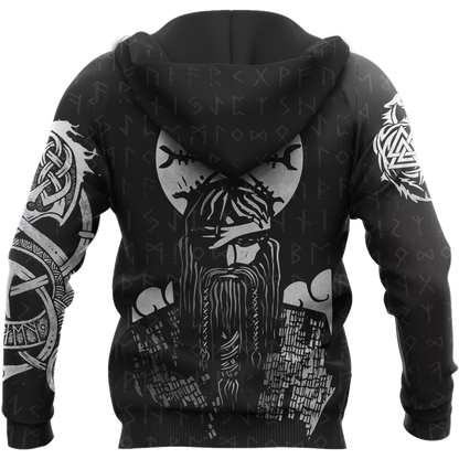3D All Over Printed Viking Warrior Hoodie - Amaze Style™-Apparel