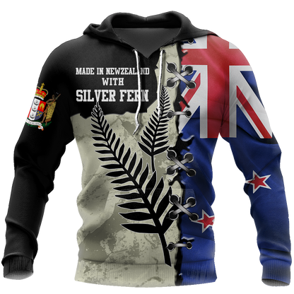 New Zealand Kiwi Bird Silver Fern T-Shirt Hoodie Zip all over shirts For Men and Women TR281202 - Amaze Style™-Apparel
