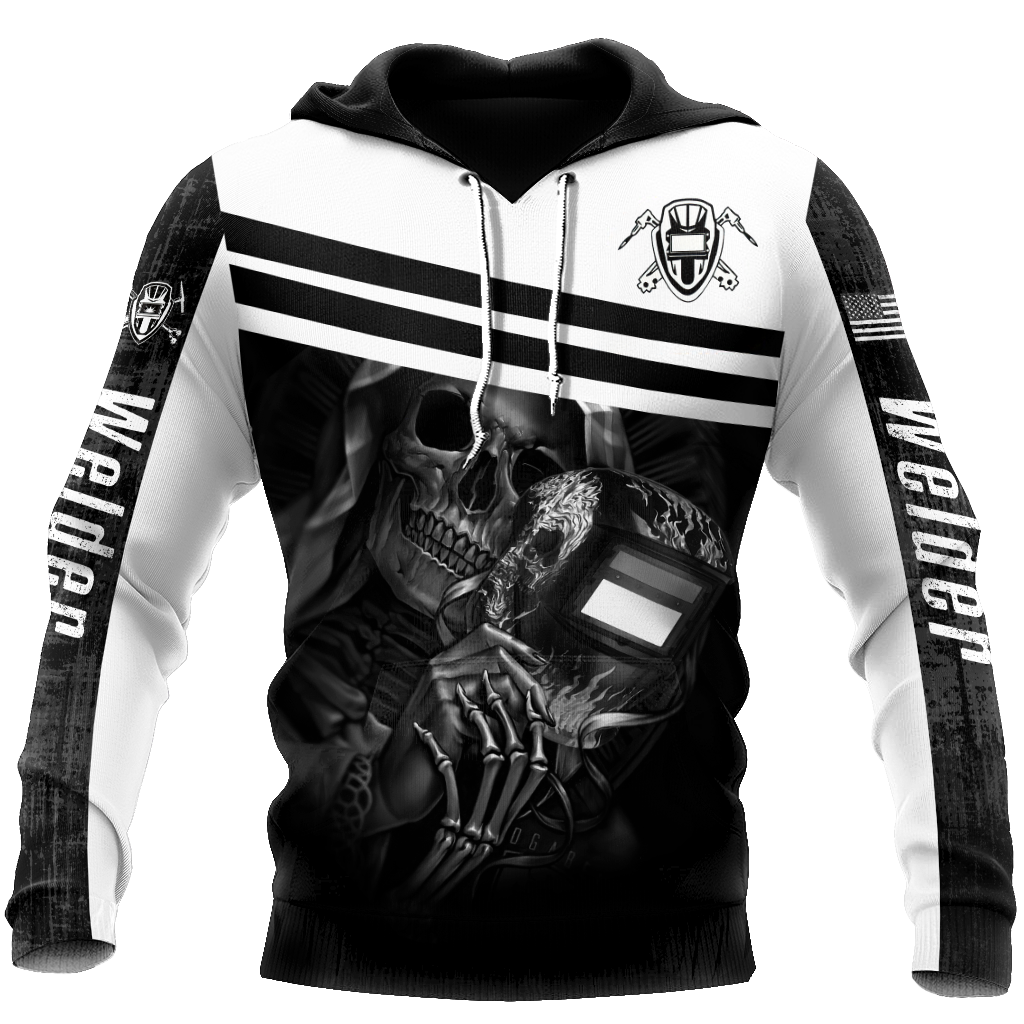 Premium Unisex All Over Printed Skull Welder Shirts MEI