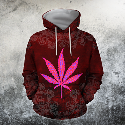 Hippie Red 3D All Over Printed Hoodie Shirt by SUN HAC300301 - Amaze Style™-Apparel