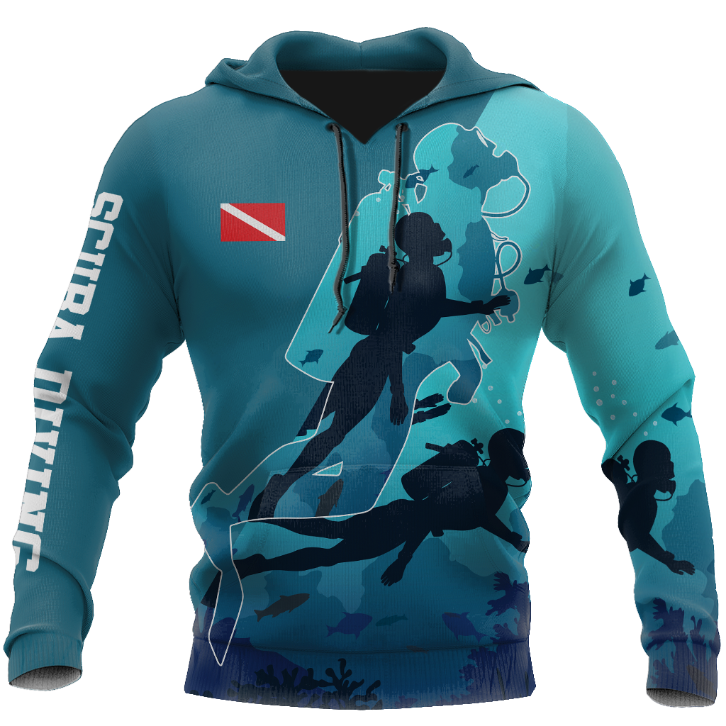 Scuba Diving - 3D All Over Printed Shirt - Amaze Style™-ALL OVER PRINT HOODIES