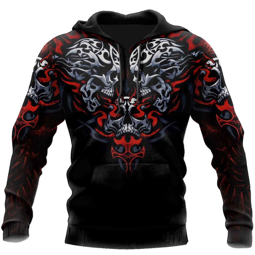 Premium Unisex All Over Printed Confronting Skulls Shirts MEI