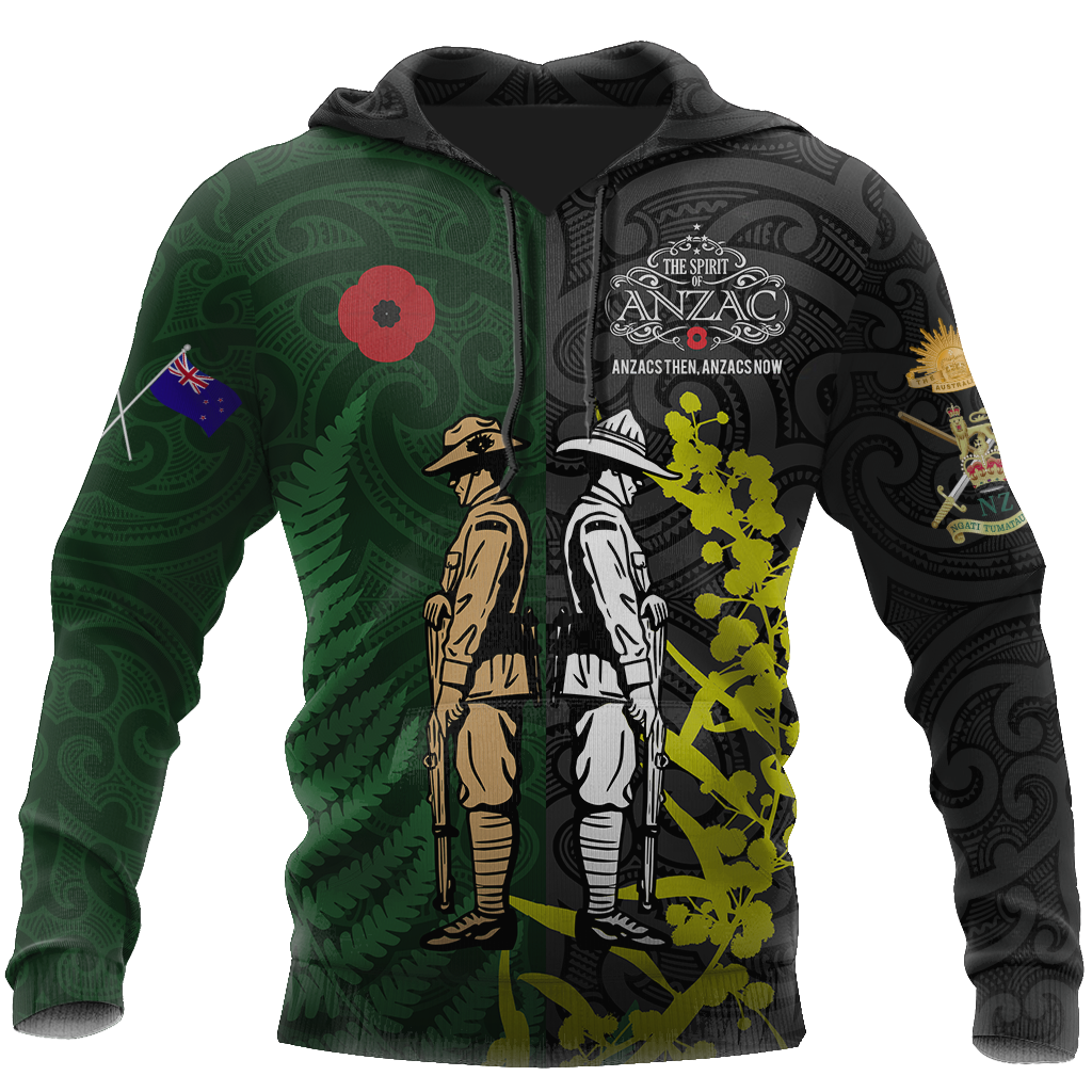 Tmarc Tee The ode Anzac day Kiwi and Australia Soldier 3D print shirts