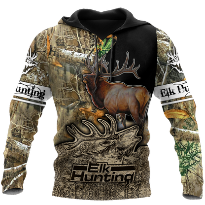 Elk Hunting Legend 3D All Over Print Hoodie