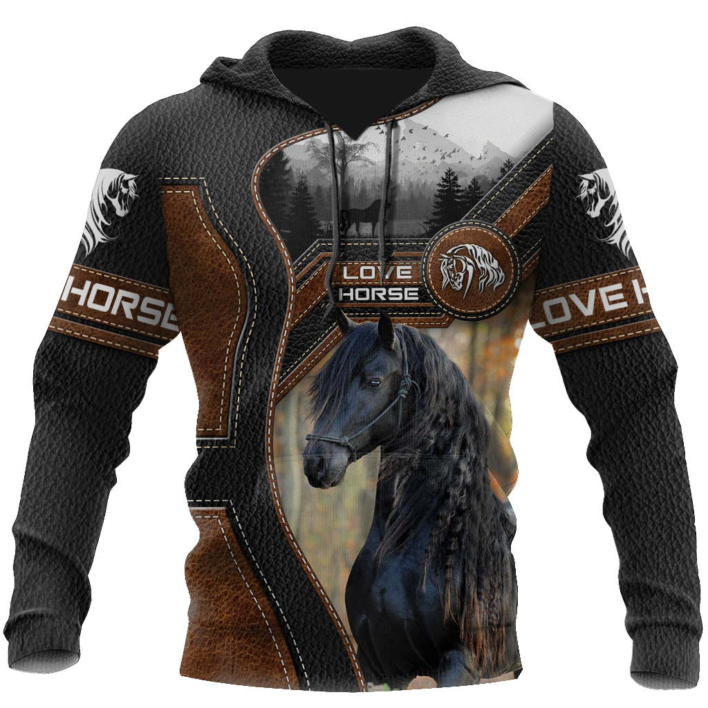 Love Beautiful Horse 3D All Over Printed Shirts For Men And Women TR1505204S - Amaze Style™-Apparel