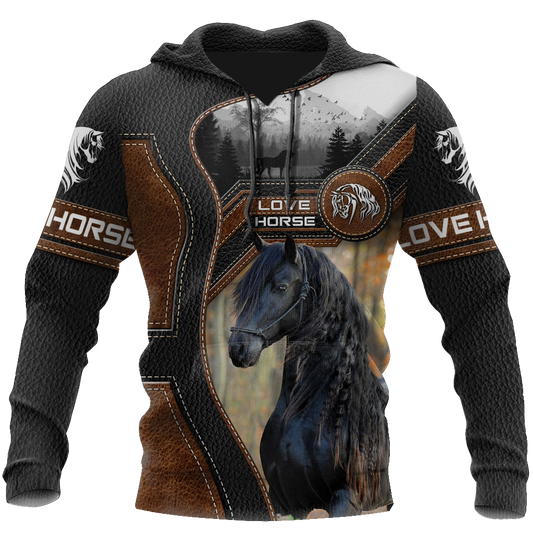 Love Beautiful Horse 3D All Over Printed Shirts For Men And Women TR1505204S - Amaze Style™-Apparel