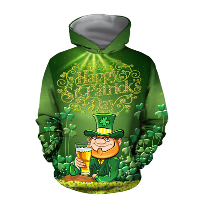 Happy St Patrick's Day Irish Hoodie T-Shirt Sweatshirt for Men and Women Pi170205-Apparel-NM-Hoodie-S-Vibe Cosy™