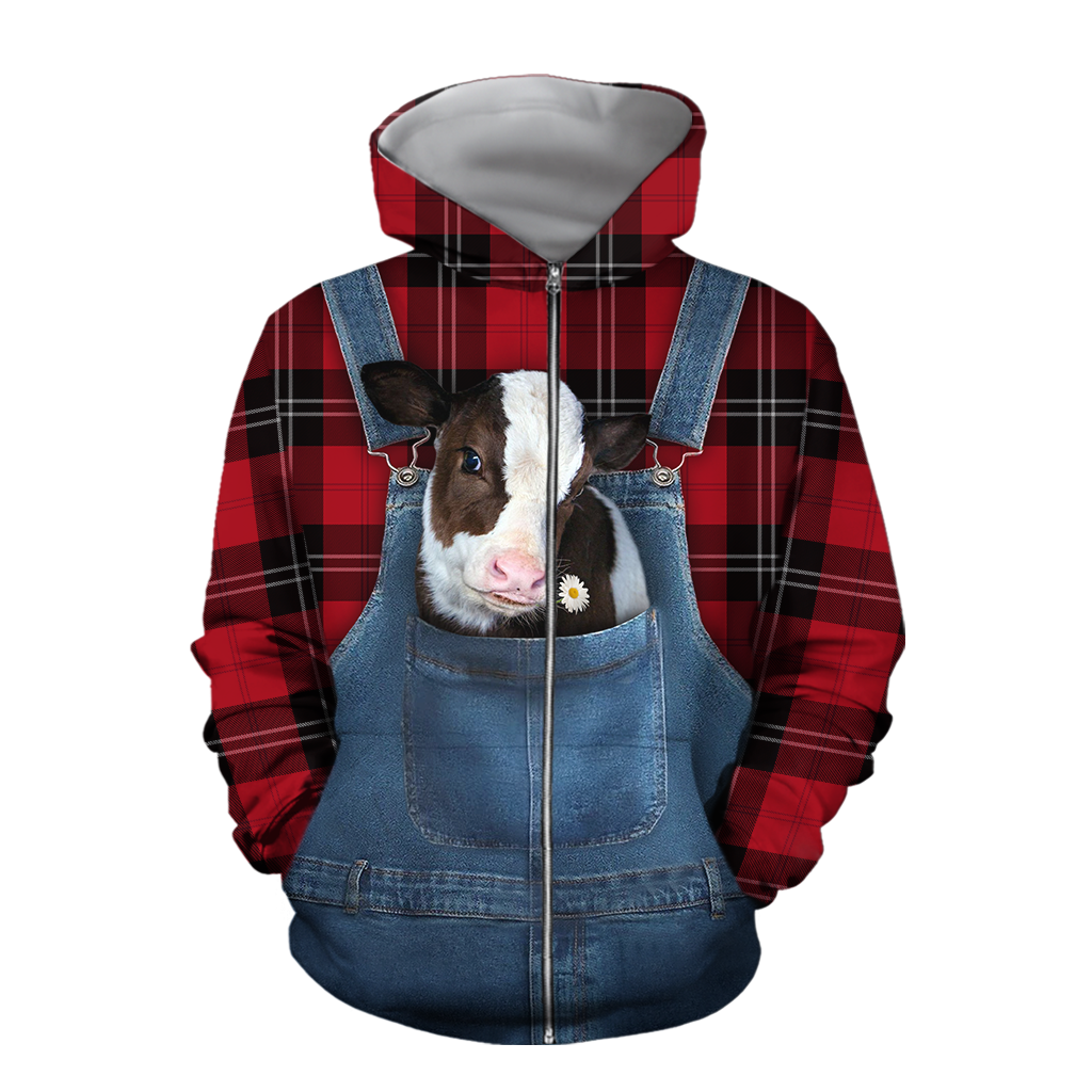 Baby Hereford Hoodie T-Shirt Sweatshirts for Men and Women Pi130203-Apparel-NM-Zip hoodie-S-Vibe Cosy™