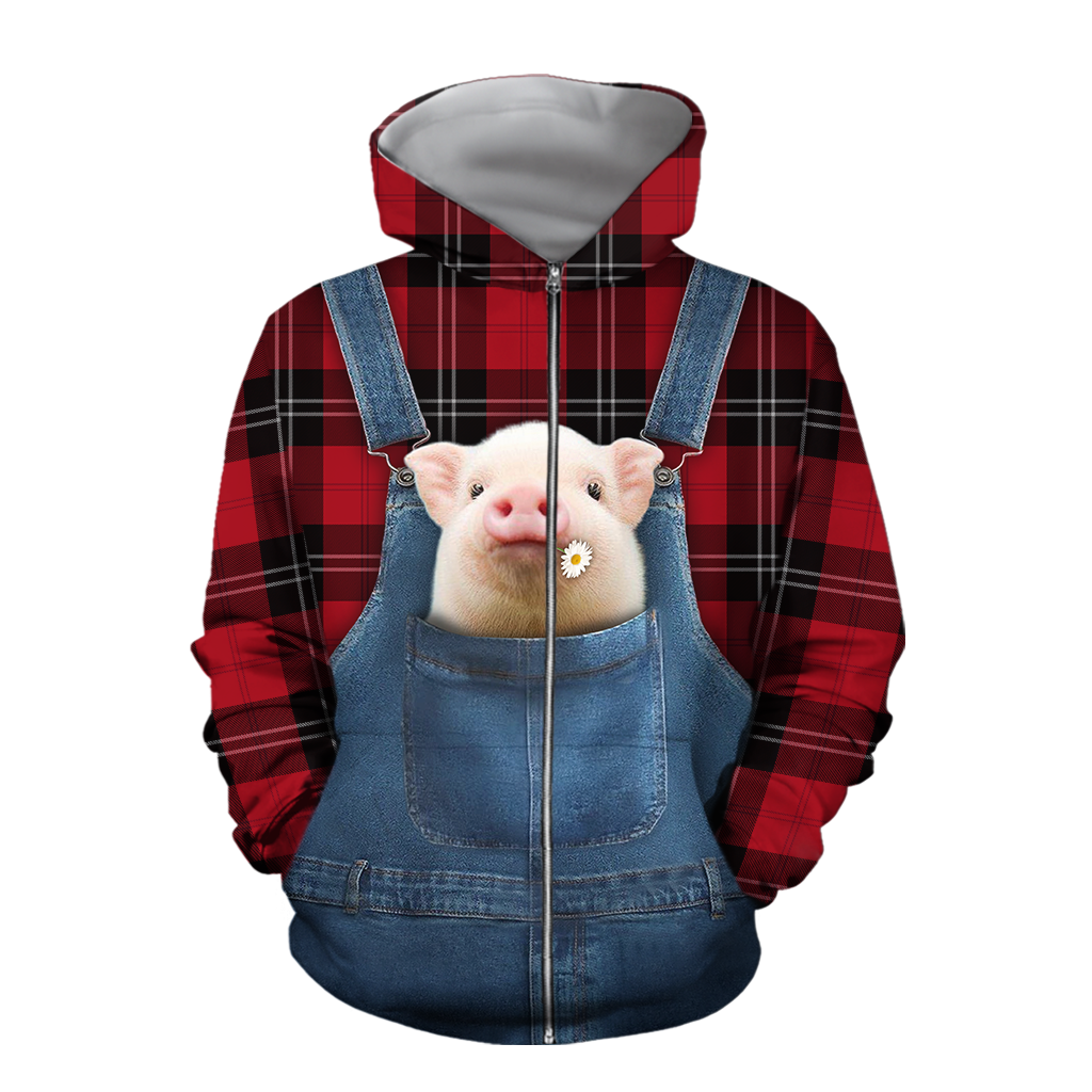 Baby Pigs Hoodie T-Shirt Sweatshirt for Men and Women Pi130201-Apparel-NM-Zip hoodie-S-Vibe Cosy™