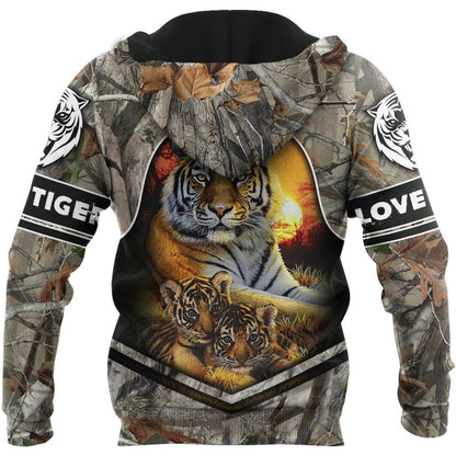 Love Tiger 3D All Over Printed Shirts For Men and Women TA0820205