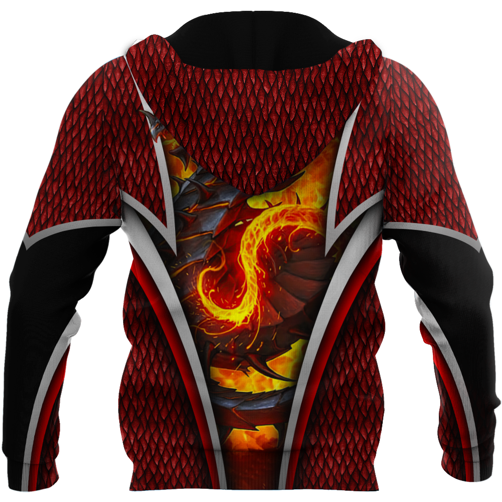 Premium Fire Dragon All Over Printed Shirts For Men And Women MEI