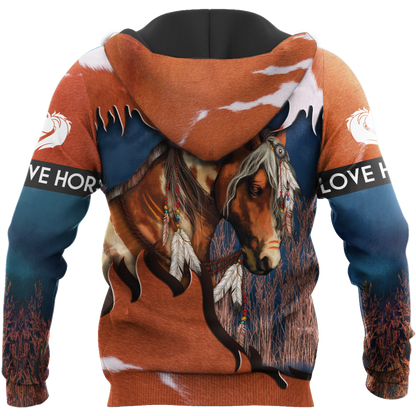 Love Beautiful Horse 3D All Over Printed Shirts TR0905201 - Amaze Style™-Apparel