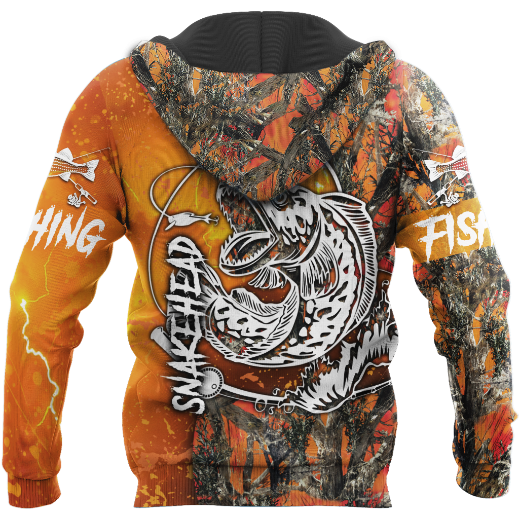 Snakehead Fishing Orange camo Women's Men's clothing TR2604203 - Amaze Style™-Apparel