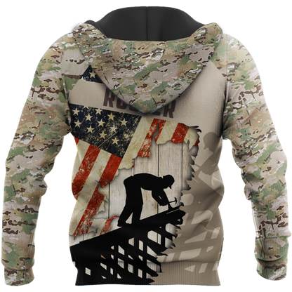 Premium Unisex All Over Printed Roofer Shirts MEI