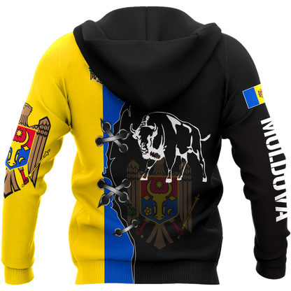 Moldova Aurochs 3D All Over Printed Hoodie Shirt Limited by SUN HAC230603