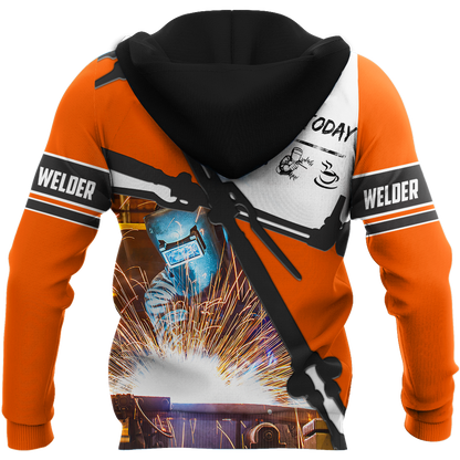 Premium Unisex All Over Printed Plan For Today Welder Shirts MEI
