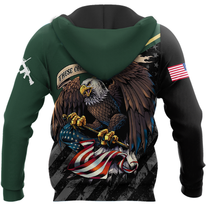 US Veteran Army Green 3D All Over Printed Shirts For Men And Women Proud Military