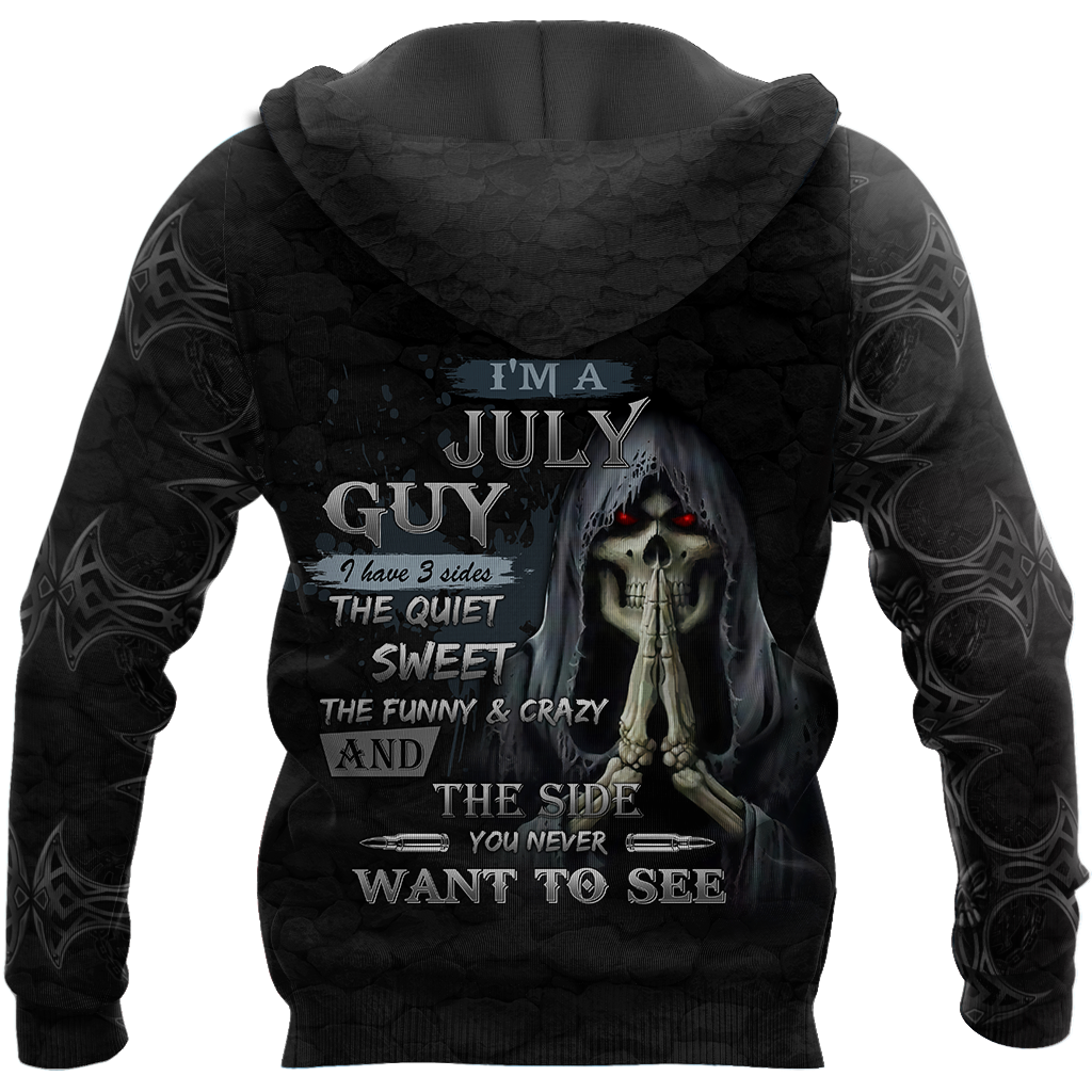 July Guy Skull 3D All Over Printed Shirts JJW28102002