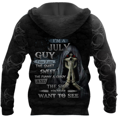 July Guy Skull 3D All Over Printed Shirts JJW28102002