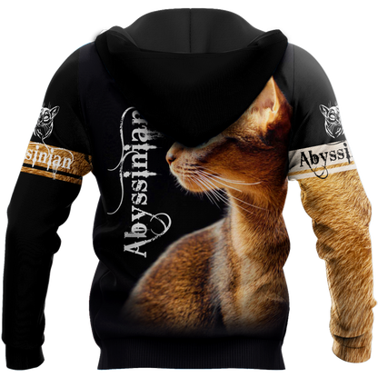 Abyssinian cat tattoo 3D printed shirts for men and women
