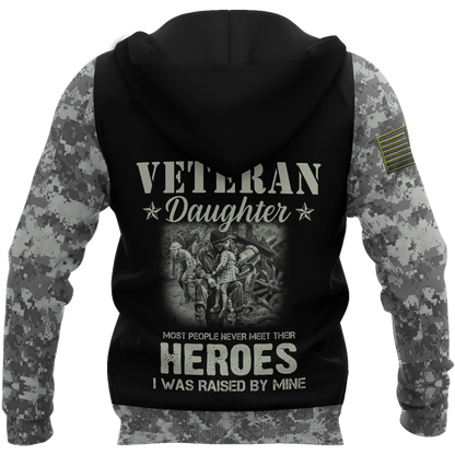 Veteran Daughter 3D All Over Printed Shirt Hoodie MP27082002