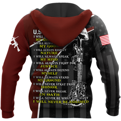 Veteran Honor the fallen I will 3d all over printed shirts for men and women TR2605201S - Amaze Style™-Apparel