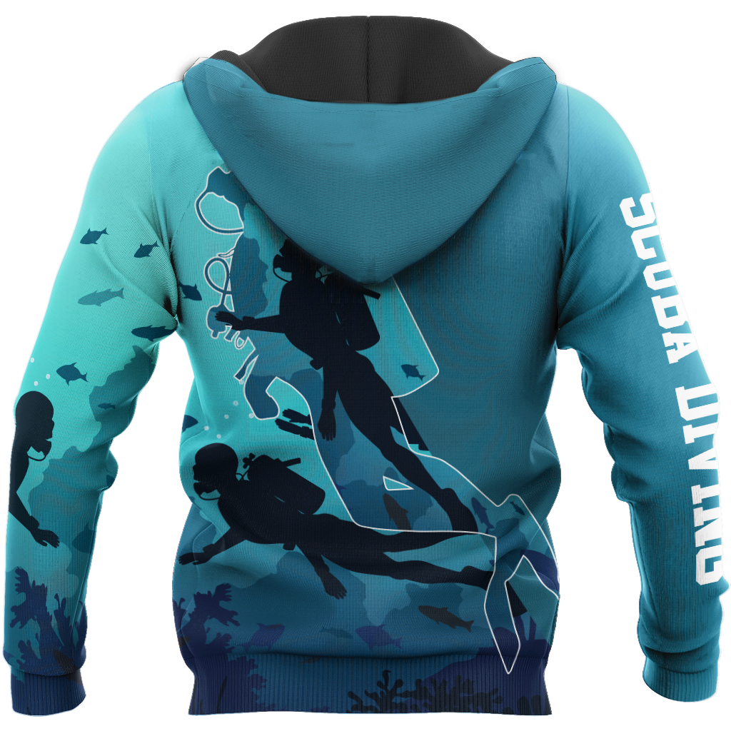 Scuba Diving - 3D All Over Printed Shirt - Amaze Style™-ALL OVER PRINT HOODIES