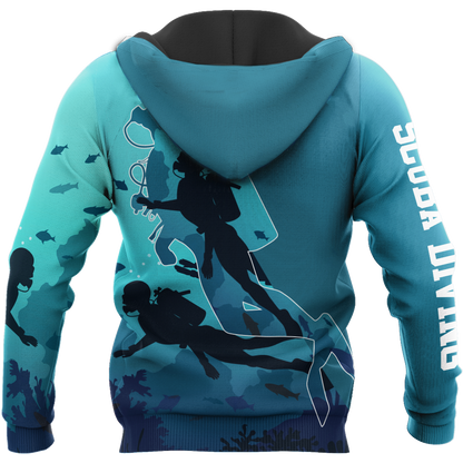 Scuba Diving - 3D All Over Printed Shirt - Amaze Style™-ALL OVER PRINT HOODIES