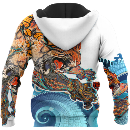 Tattoo Tiger Mythology 3D Over Printed Unisex Shirt