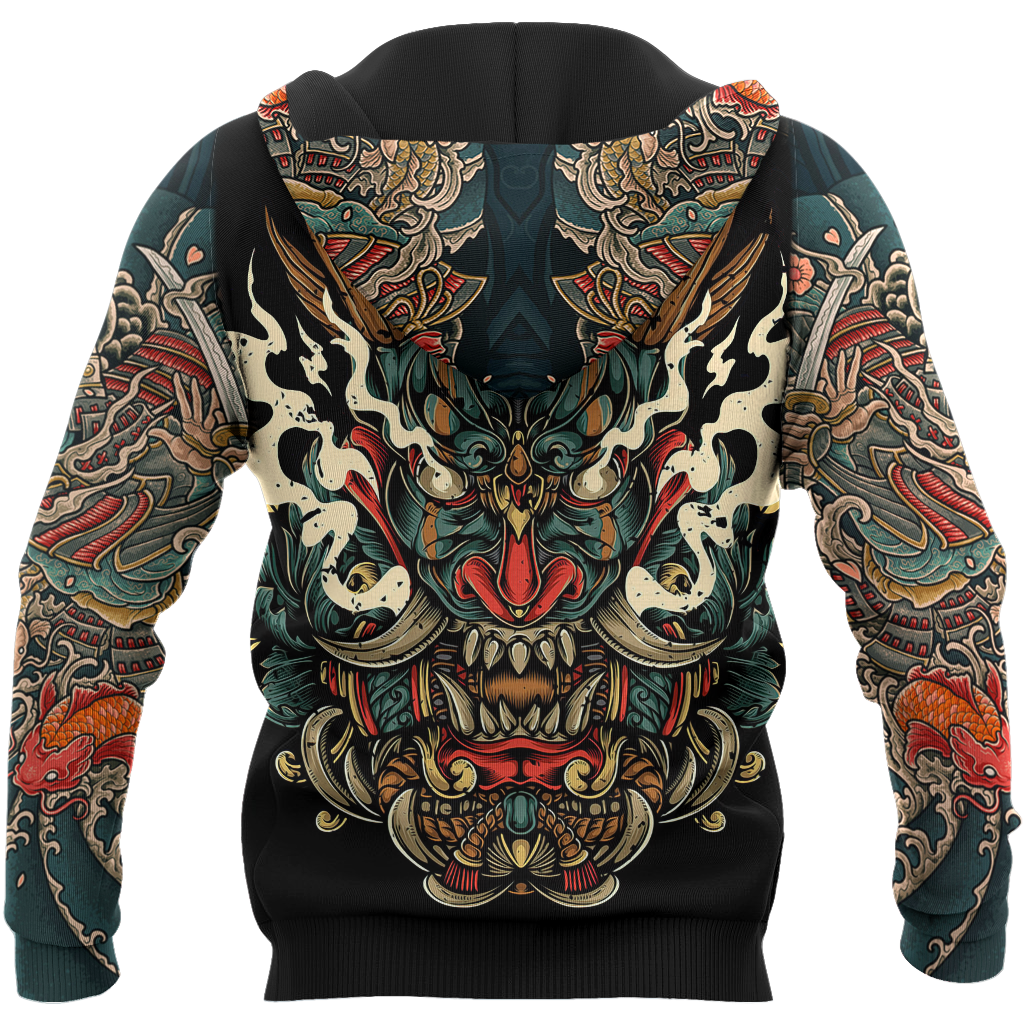 Samurai Tattoo Art Hoodie T Shirt For Men and Women HAC220602-NM-Apparel-NM-Hoodie-S-Vibe Cosy™
