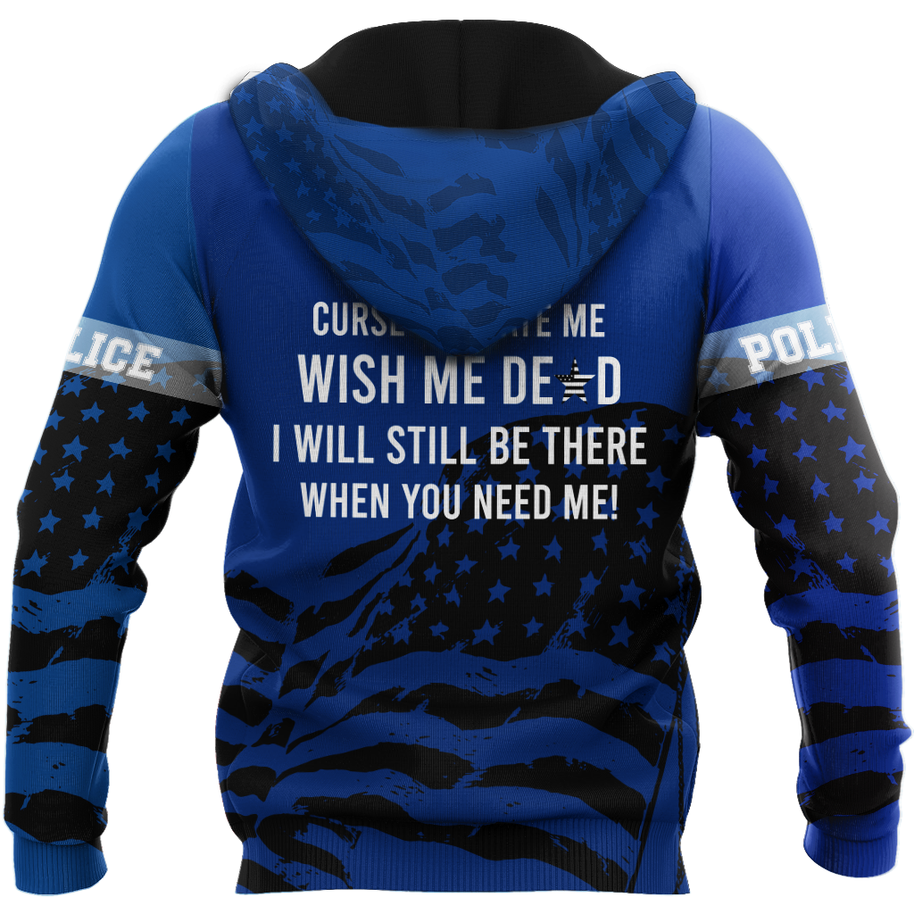 Police will still be there 3D over printed shirts TR110401 - Amaze Style™-Apparel