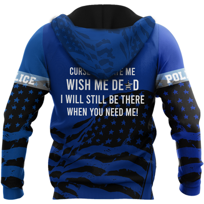 Police will still be there 3D over printed shirts TR110401 - Amaze Style™-Apparel