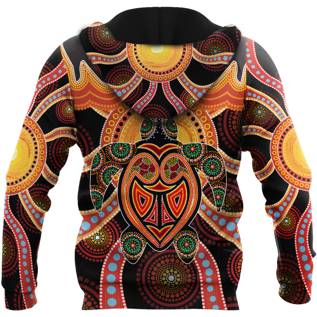 Aboriginal Turtle Touch the Sun Bedding Set, Australia Indigenous Painting Art shirts for men and women