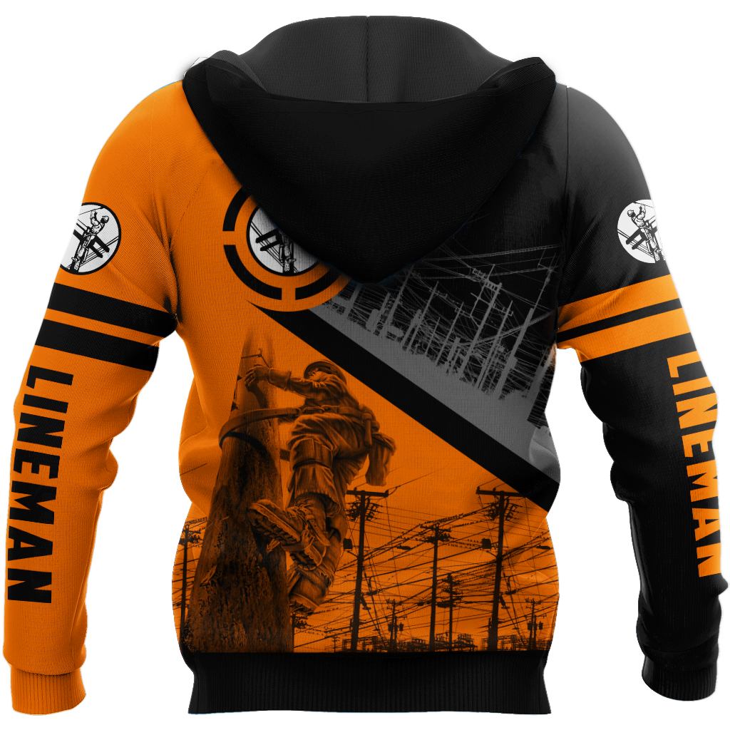 Premium Custom Name Unisex All Over Printed Lineman Shirts MEI