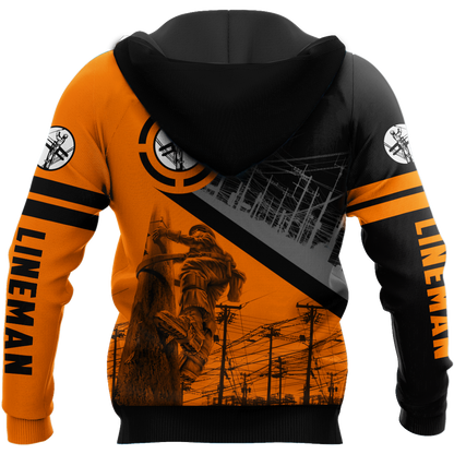 Premium Custom Name Unisex All Over Printed Lineman Shirts MEI